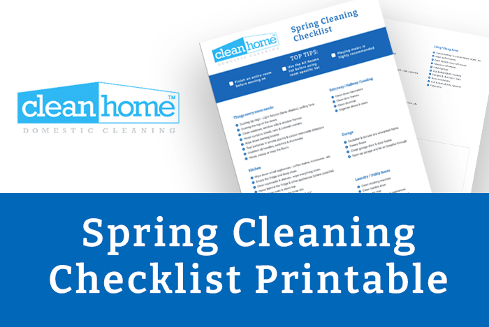 spring cleaning checklist downloadable printable